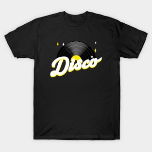 DISCO  - Vintage Vinyl (yellow) T-Shirt